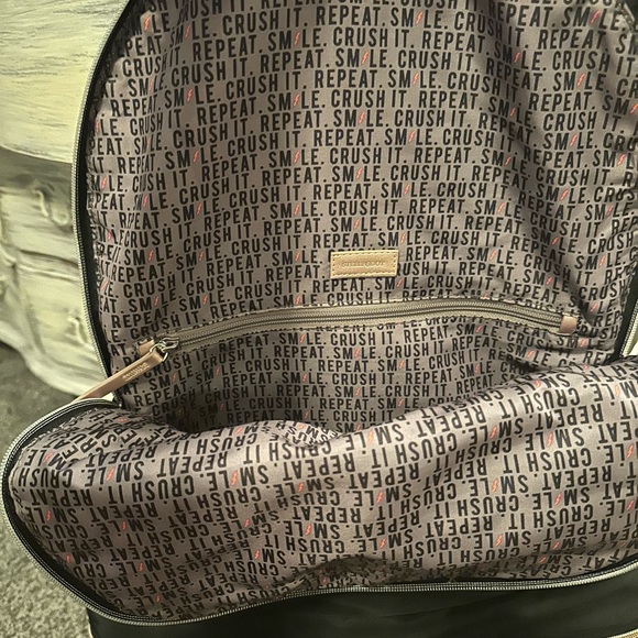 Black Quilted Backpack - Picture 3 of 7